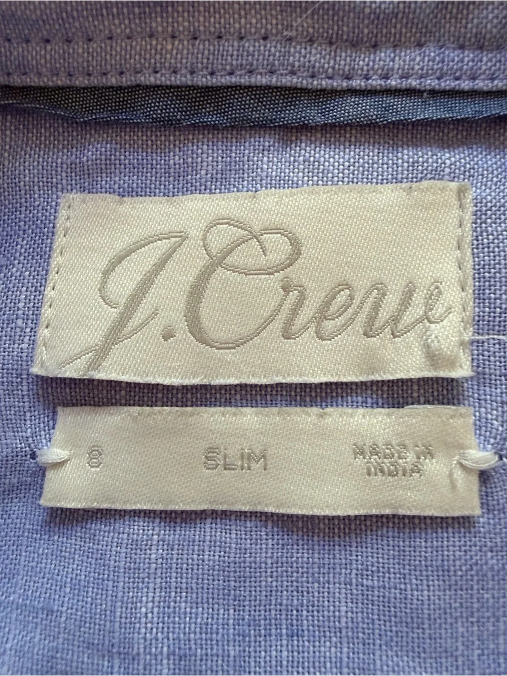J. Crew Men’s Light Blue Linen Button-Down Shirt